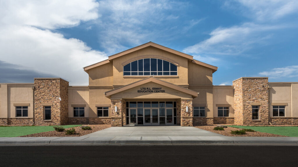 Esmay Education Center exterior|Recreation Area with game tables