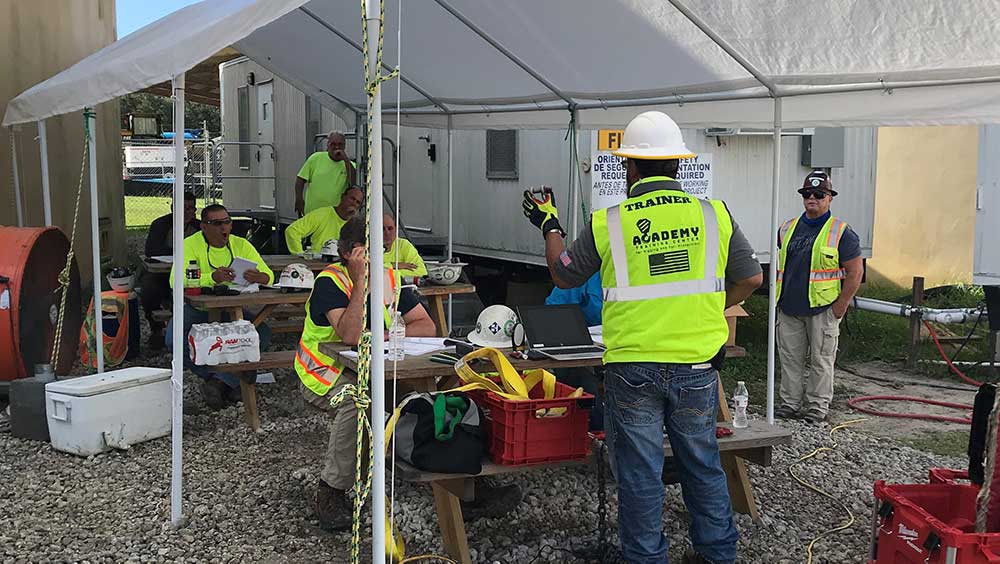 Mary Riggin Train Certified Sling Conducts Rigging Training on Haskell Job Site | The ...