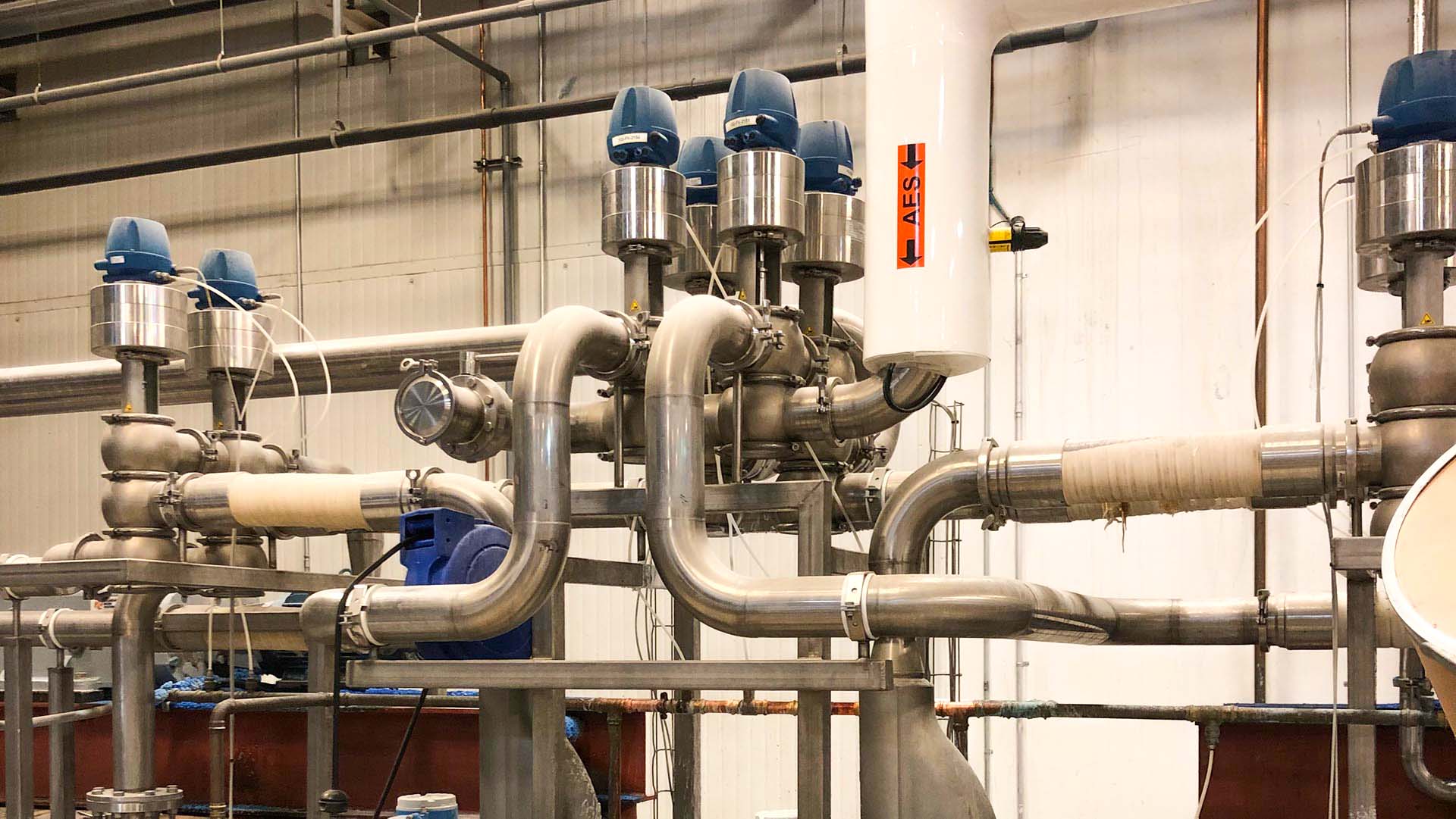 Church & Dwight Process Lines|Process Tanks with elevated maintenance platform|3D Visualization of industrial process equipment|||